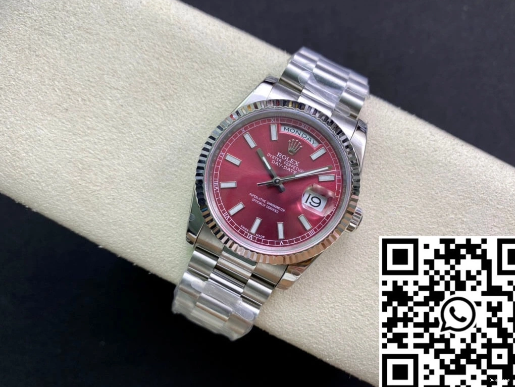 White 18k Factory 942 WaterResistant EW Gold Date Rolex 118239 Day 0807